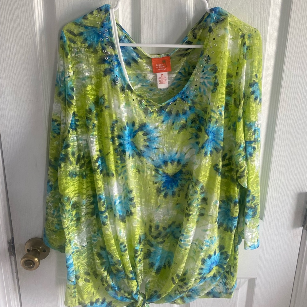 Colorful plus Size Top